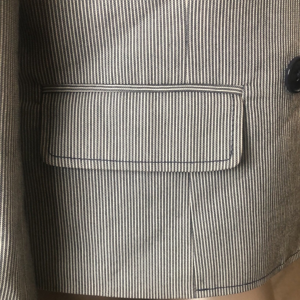 Pendleton Striped Lined Jacket Blazer, 14 - image 3